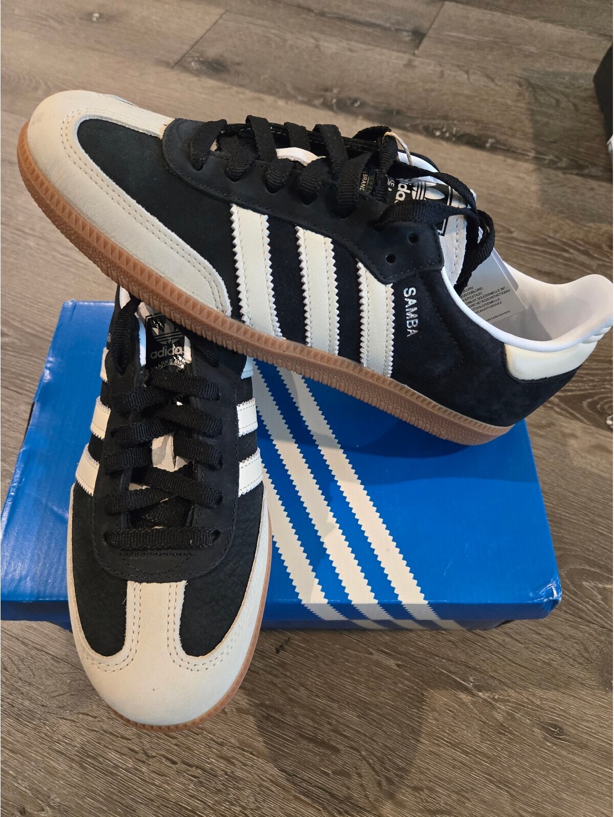 Adidas Samba Og Ie5836 Womens 8.5 Mens 7.5 Black White Gum New No Box